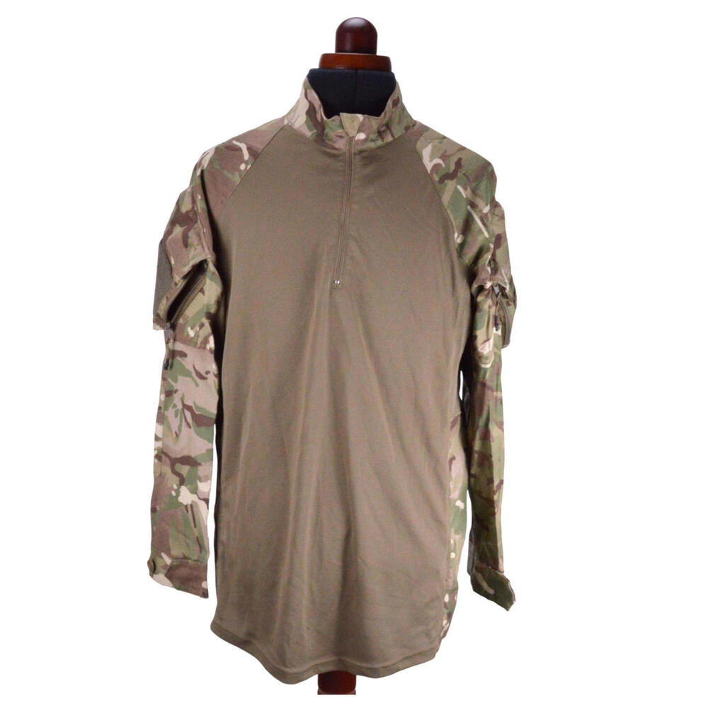British Army Combat Shirt UBACS 180/100 Large MTP Camo Green Beige Zip
